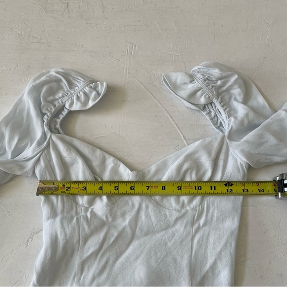 ARITZIA Wilfred Novella Dress Baby Blue Size 4 - Picture 7 of 11